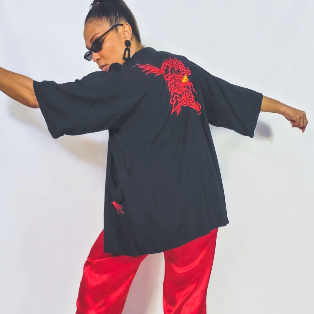 Embroidered Robe Jacket - Picture 4 of 10